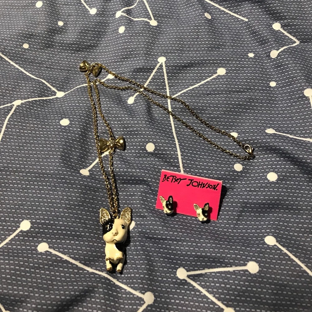 Betsy Johnson necklace & earrings